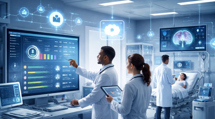 Agentes clínicos de IA en la práctica hospitalaria moderna