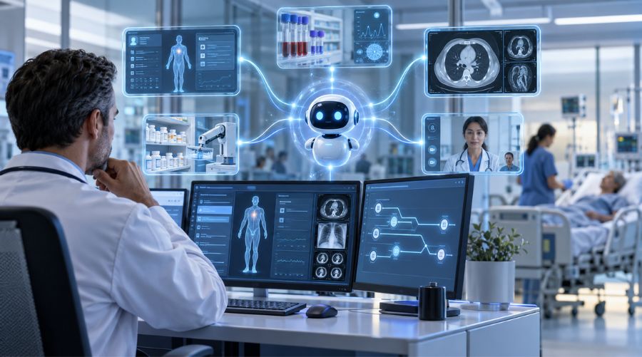 Agentes de IA en sanidad para automatizar procesos